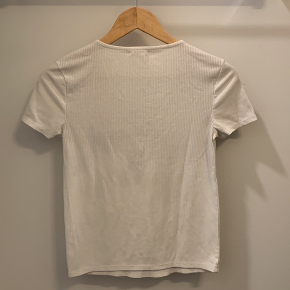 Ardene white lace up top - Picture 2 of 4